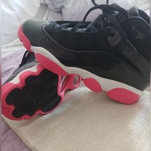 Jordan Kids' Sneakers in Black and Pink